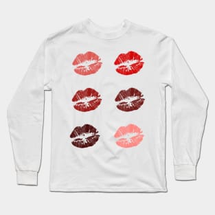 Kisses Print Long Sleeve T-Shirt